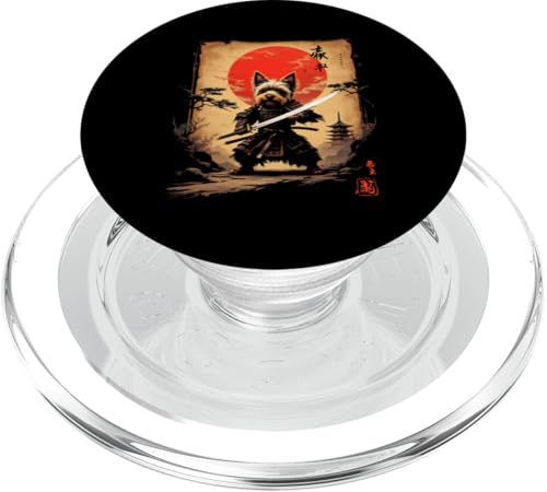 侍犬 Samurai Hund Kunst PopSockets PopGrip für MagSafe von Samurai Hund Kunst Designs