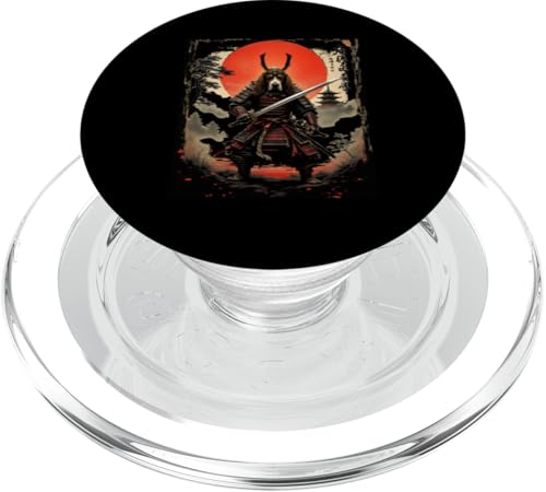 Samurai Hund Kunst PopSockets PopGrip für MagSafe von Samurai Hund Kunst Designs