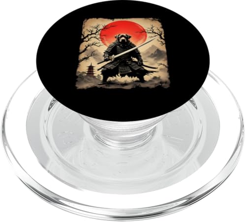 Samurai Hund Kunst PopSockets PopGrip für MagSafe von Samurai Hund Kunst Designs