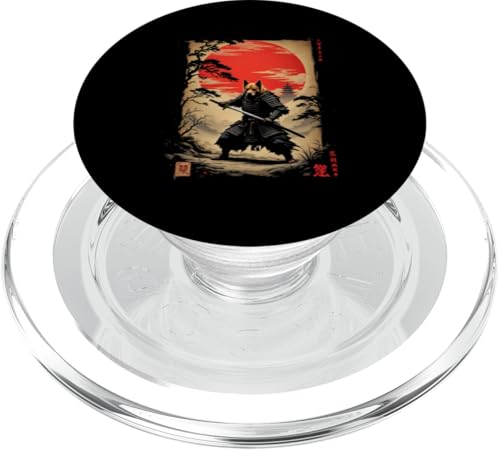 Samurai Hund Kunst PopSockets PopGrip für MagSafe von Samurai Hund Kunst Designs
