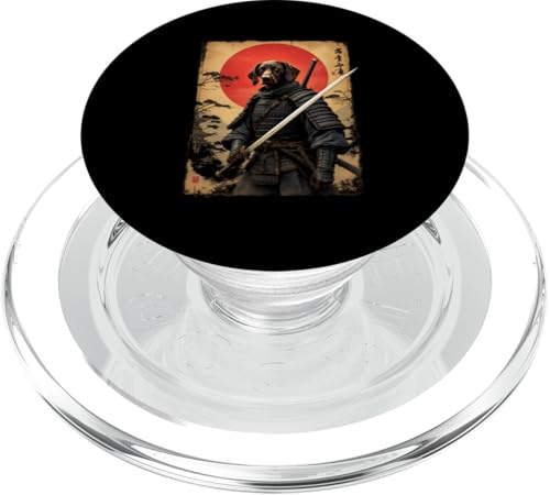 創造劇的 Samurai Hund Kunst PopSockets PopGrip für MagSafe von Samurai Hund Kunst Designs