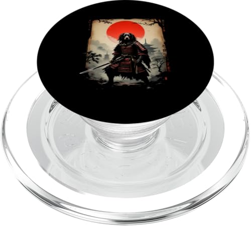強力 夢の女戦 Samurai Hund Kunst PopSockets PopGrip für MagSafe von Samurai Hund Kunst Designs