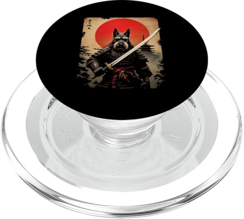 空手道 Samurai Hund Kunst PopSockets PopGrip für MagSafe von Samurai Hund Kunst Designs