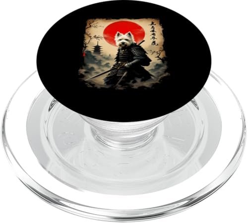 Samurai Hund Kunst PopSockets PopGrip für MagSafe Samurai Hund Kunst PopSockets PopGrip für MagSafe von Samurai Hund Kunst Designs