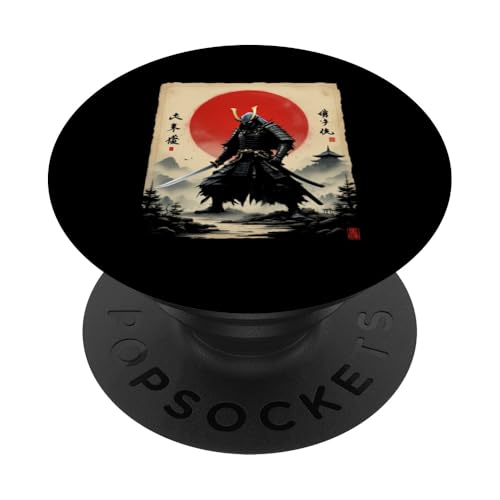 Samurai Kunst PopSockets Klebender PopGrip Samurai Kunst PopSockets Klebender PopGrip von Samurai Kunst Designs