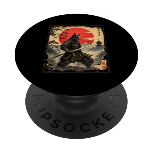 Samurai Kunst PopSockets Klebender PopGrip Samurai Kunst PopSockets Klebender PopGrip von Samurai Kunst Designs