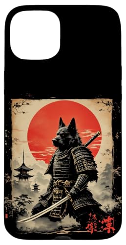 Samurai Wolf Kunst Hülle für iPhone 15 Plus Samurai Wolf Kunst Hülle für iPhone 15 Plus von Samurai Wolf Kunst Designs