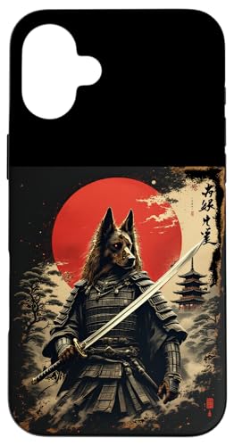Samurai Wolf Kunst Hülle für iPhone 16 Plus Samurai Wolf Kunst Hülle für iPhone 16 Plus von Samurai Wolf Kunst Designs