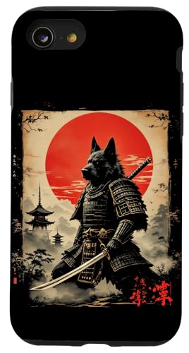 Samurai Wolf Kunst Hülle für iPhone SE (2020) / 7 / 8 von Samurai Wolf Kunst Designs