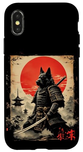 Samurai Wolf Kunst Hülle für iPhone X/XS Samurai Wolf Kunst Hülle für iPhone X/XS von Samurai Wolf Kunst Designs