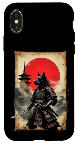 Samurai Wolf Kunst Hülle für iPhone X/XS Samurai Wolf Kunst Hülle für iPhone X/XS von Samurai Wolf Kunst Designs