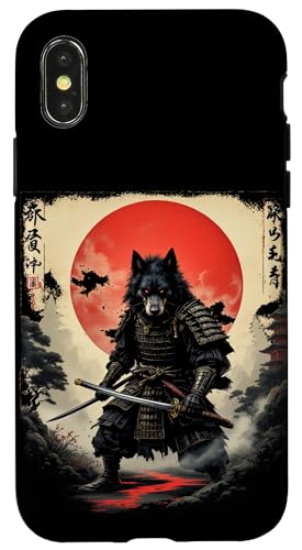 Samurai Wolf Kunst Hülle für iPhone X/XS Samurai Wolf Kunst Hülle für iPhone X/XS von Samurai Wolf Kunst Designs