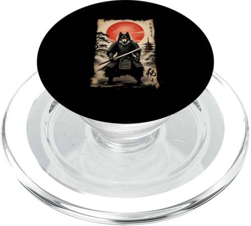 Samurai Wolf Kunst PopSockets PopGrip für MagSafe Samurai Wolf Kunst PopSockets PopGrip für MagSafe von Samurai Wolf Kunst Designs