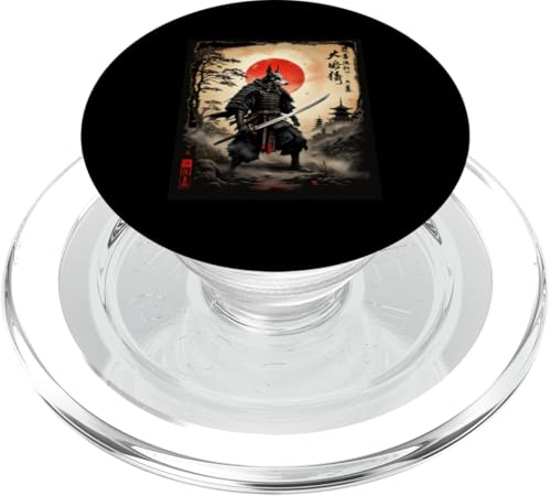犬岐橋 Samurai Wolf Kunst PopSockets PopGrip für MagSafe von Samurai Wolf Kunst Designs
