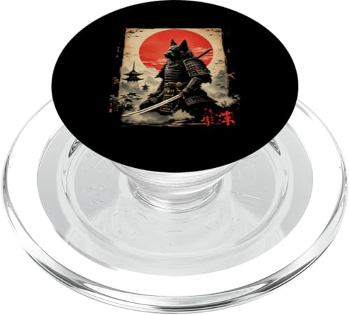 Samurai Wolf Kunst PopSockets PopGrip für MagSafe Samurai Wolf Kunst PopSockets PopGrip für MagSafe von Samurai Wolf Kunst Designs