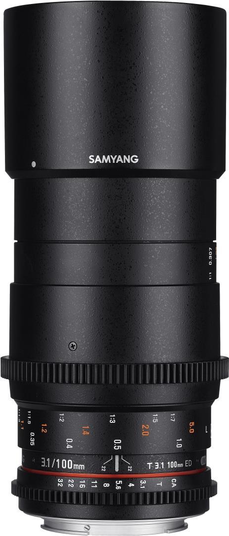 Samyang 100mm T3.1 VDSLR ED UMC MACRO - SLR - 15/12 - Manuell - Sony E - Schwarz (13100T1.5SE) von Samyang