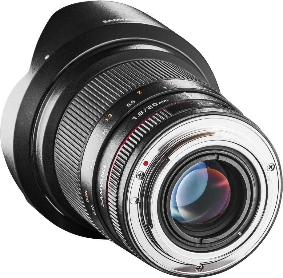 Samyang 20mm F1.8 ED AS UMC SLR Weitwinkelobjektiv Schwarz (21537) von Samyang