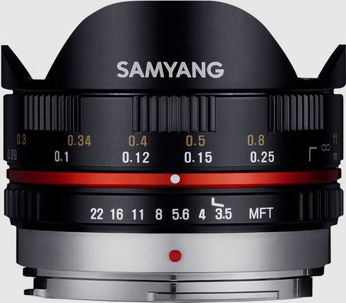 Samyang 21567 21567 Fish-Eye-Objektiv f/3.5 (max) 7.5mm von Samyang