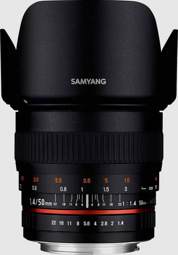 Samyang 21844 21844 Tele-Objektiv f/1.4 (max) 50mm von Samyang