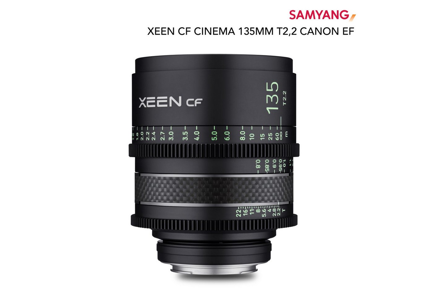 Samyang CF Cinema 135mm T2,2 Canon EF Vollformat Teleobjektiv von Samyang