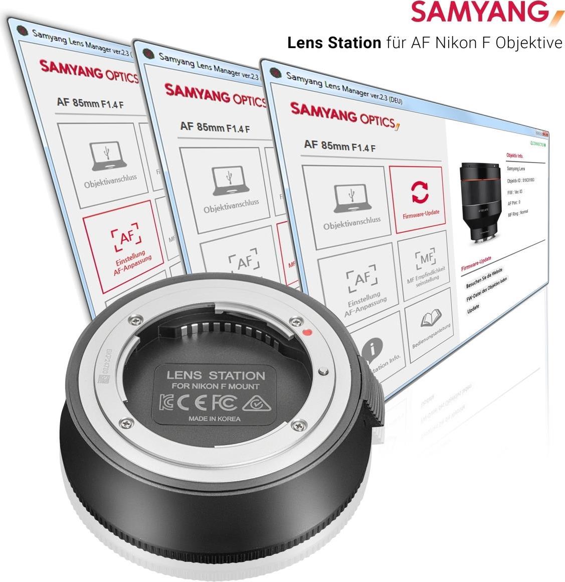 Samyang Lens Station für AF Nikon F Objektive (22834) von Samyang