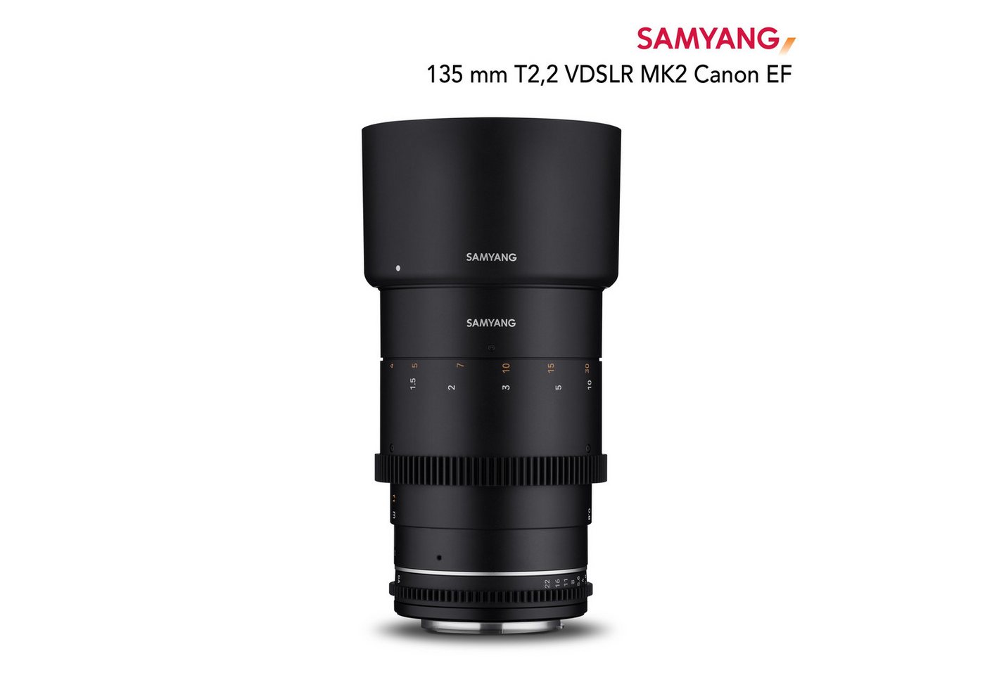 Samyang MF 135mm T2,2 VDSLR MK2 Canon EF Teleobjektiv von Samyang