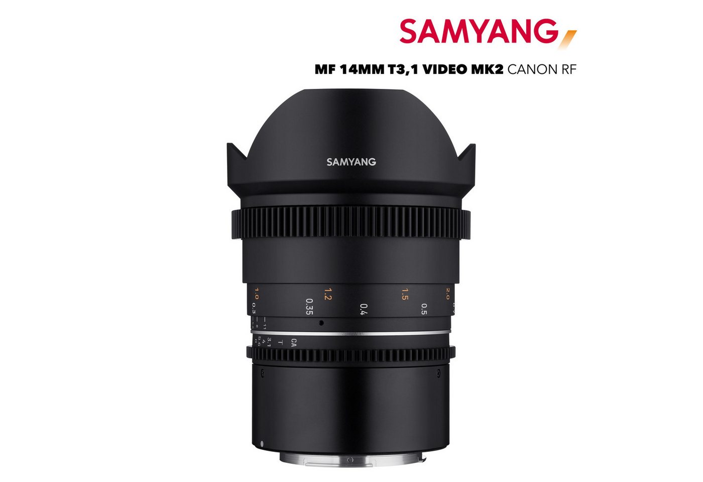 Samyang MF 14mm T3,1 VDSLR MK2 Canon RF Superweitwinkelobjektiv von Samyang