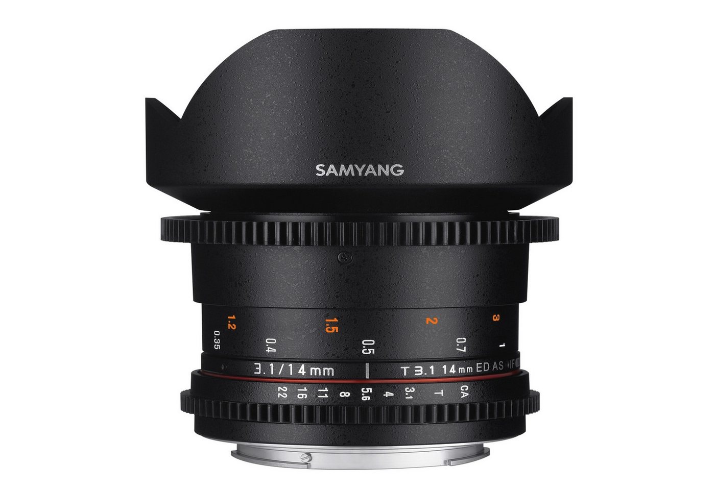 Samyang MF 14mm T3,1 Video DSLR II Canon EF Superweitwinkelobjektiv von Samyang