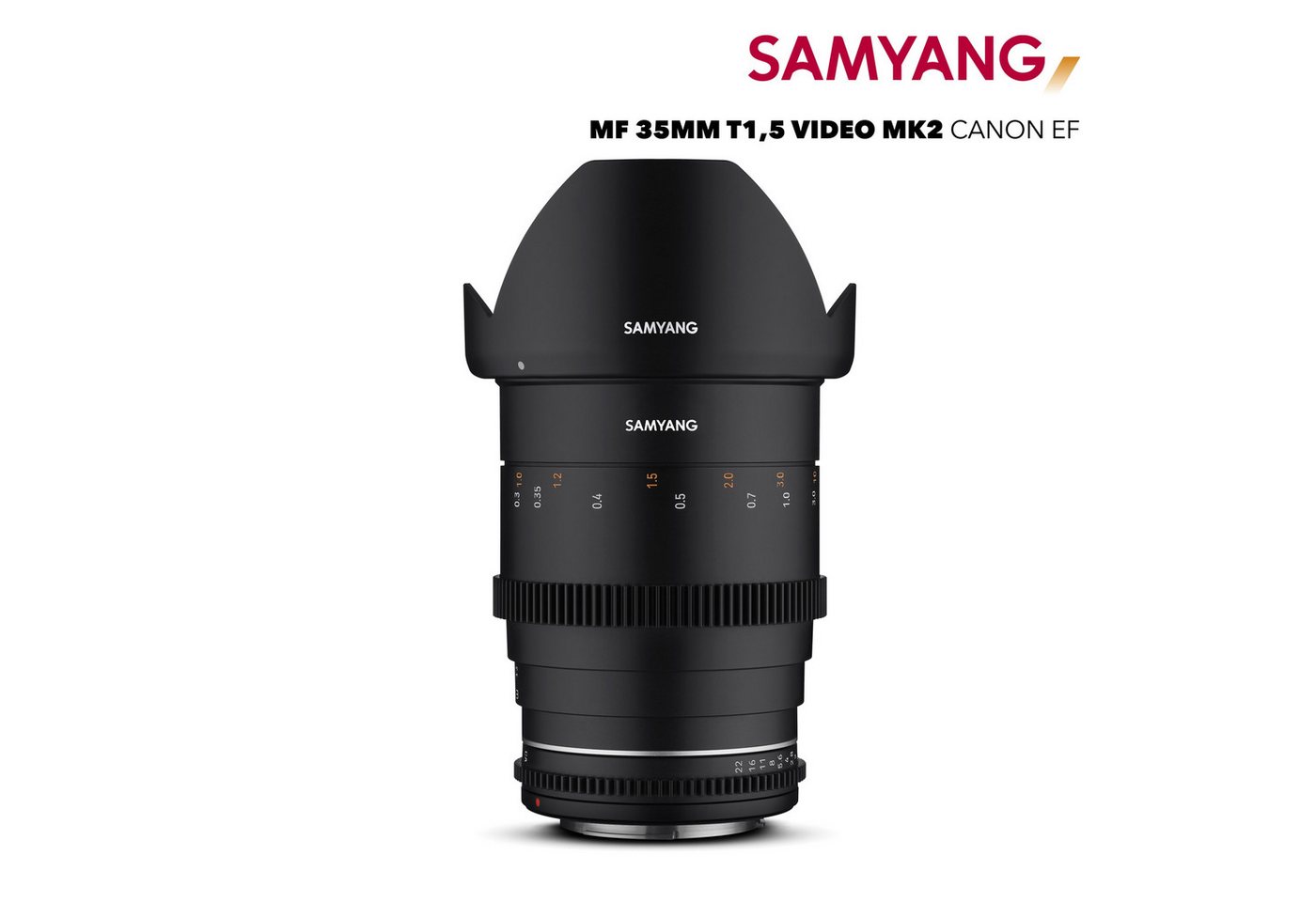 Samyang MF 35mm T1,5 VDSLR MK2 Canon EF Weitwinkelobjektiv von Samyang