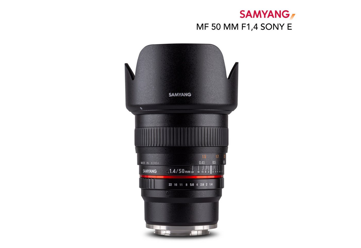 Samyang MF 50mm F1,4 Sony E Normalobjektiv von Samyang