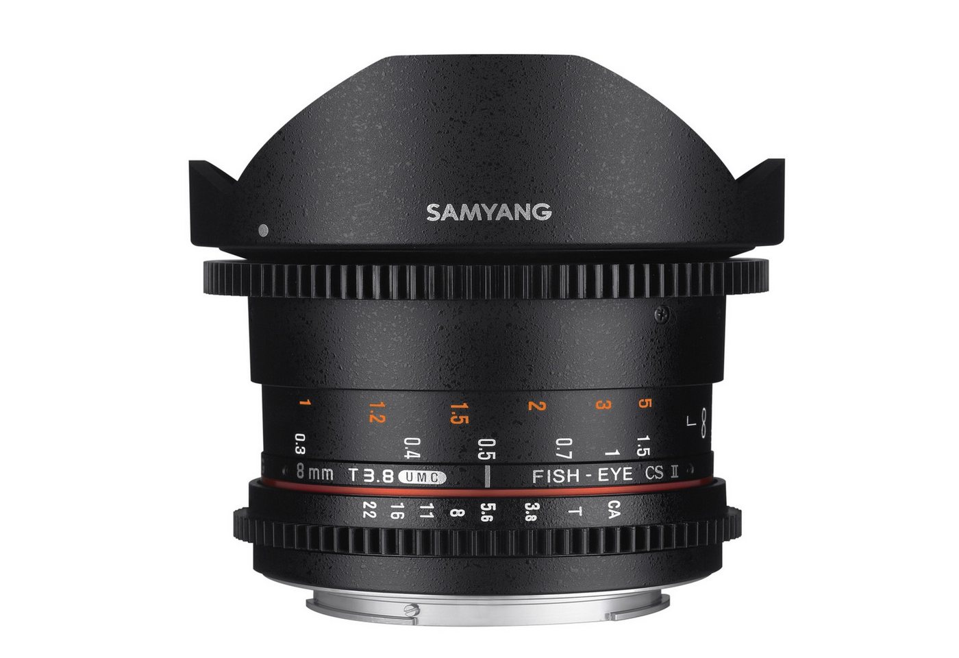 Samyang MF 8mm T3,8 Fisheye II Video APS-C Nikon F Fisheyeobjektiv von Samyang