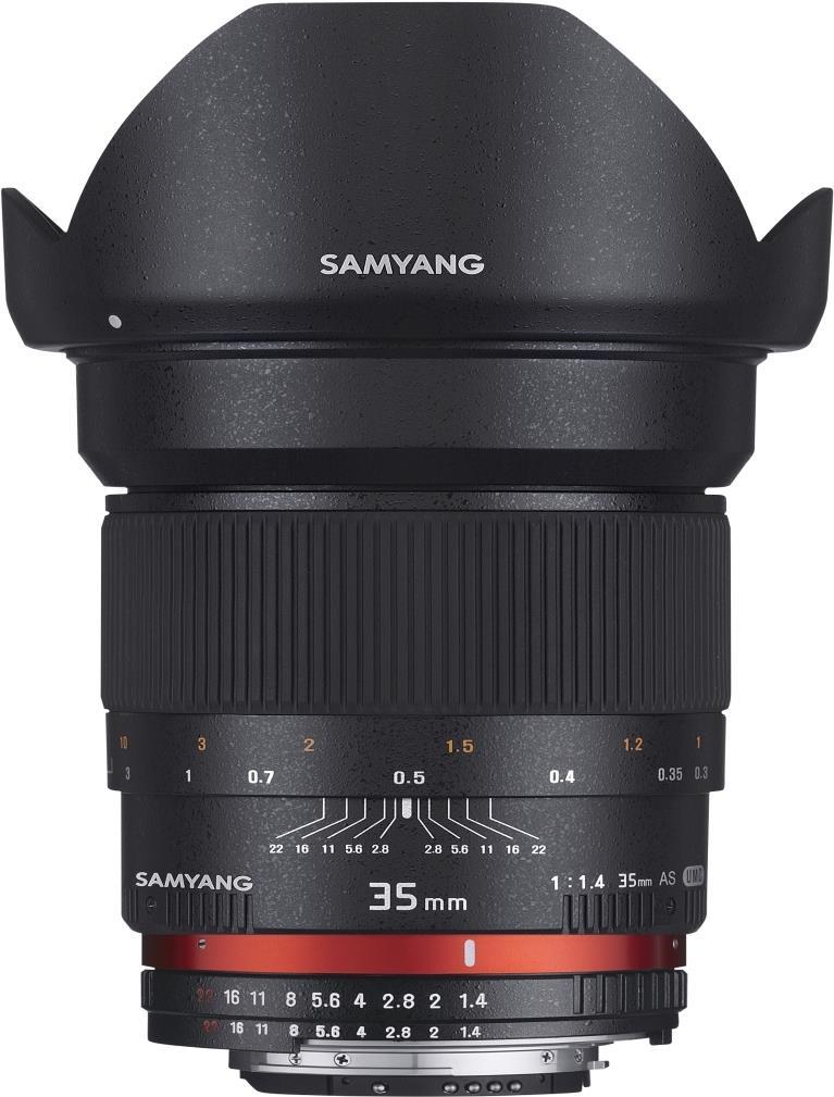 Samyang - Weitwinkelobjektiv - 35 mm - f/1.4 AE AS UMC - Canon EF von Samyang