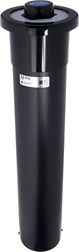 San Jamar Euro EZ-Fit, Schwarz, Kunststoff, Einheitsgröße, 6 Becher Spender, 710 ml (6-er pack) von San Jamar