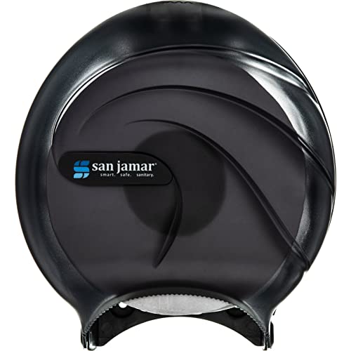 San Jamar R2090TBK Jumbo-Spender für Kosmetiktücher, 22,9 cm, Ozean-Design, transparent, Schwarz von San Jamar