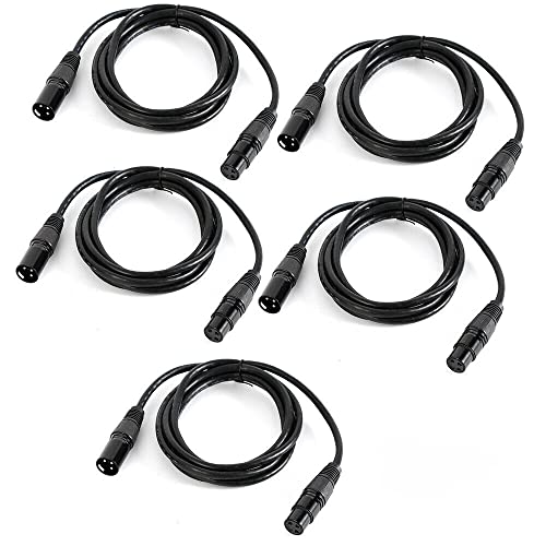 SanBouSi 5 Stück DMX Kabel 1M 3-Pin XLR DMX Kabel Signalkabel Männlich zu Weiblich für Bühnenlicht Bewegliches Licht Par Licht Lichtscheinwerfer SanBouSi 5 Stück DMX Kabel 1M 3-Pin XLR DMX Kabel Signalkabel Männlich zu Weiblich für Bühnenlicht Bewegliches Licht Par Licht Lichtscheinwerfer von SanBouSi