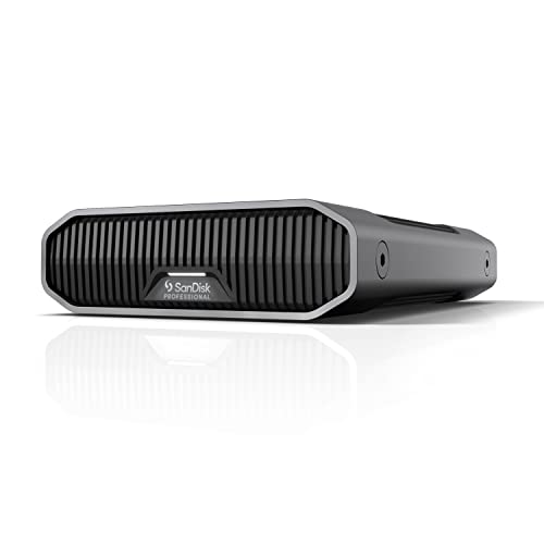 SanDisk PROFESSIONAL G-DRIVE 8 TB Desktop-Festplatte (schnelle Backups, 260 MB/s Lese- und Schreibgeschwindigkeit, USB-C, integrierte Ultrastar-Festplatte 7.200 U/min) von SanDisk Professional