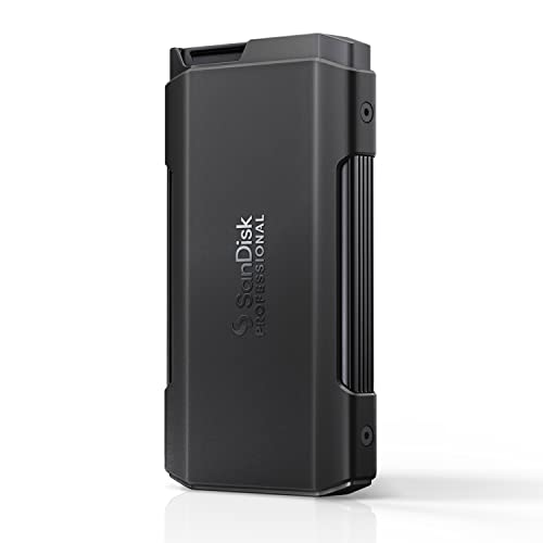 SanDisk PROFESSIONAL PRO-BLADE TRANSPORT 4 TB (mobile Premium-SSD für schnelle, modulare Workflows, USB 3.2 Gen 2x2, 2.000 MB/s Lesen/Schreiben) von SanDisk Professional