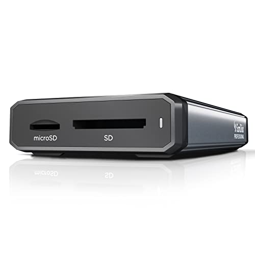 SanDisk PROFESSIONAL PRO-READER SD und microSD™, High-Performance-Kartenleser für SD- und microSD-Karten, kompatibel mit USB-C, schnelle Übertragung von SanDisk Professional