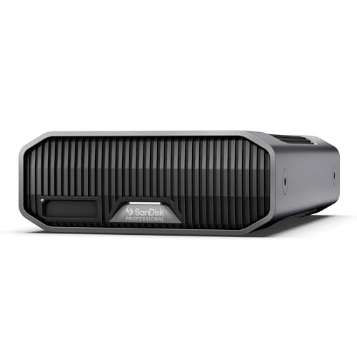 SanDisk Professional G-DRIVE PROJECT 12 TB (Festplatte mit großer Kapazität, Thunderbolt 3, USB (10 Gbit/s), 7.200 U/min Ultrastar-Festplatte, bis zu 250 MB/s) 5 Jahre Garantie von SanDisk Professional