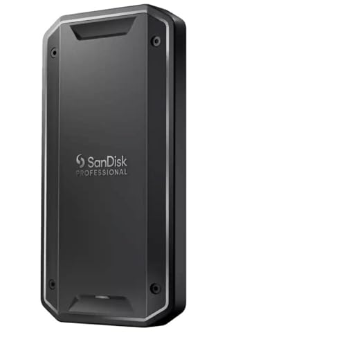 SanDisk Professional PRO-G40 SSD 4 TB, bis zu 3.000 MB/s, (Mobile SSD, robuste NVMe SSD mit Thunderbolt 3, USB-C (10 Gbps), IP68 Gehäuse, Staub- und wasserbeständig). exFAT-formatiert von SanDisk Professional