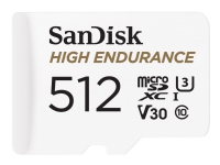 HIGH ENDURANCE MICROSDXC 512GB MEM + SD ADAPTER UP TO 20K HOURS FUL von SanDisk