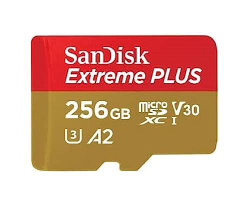 SANDISK - CARDS Extreme Plus MICROSDXC 256GB+SD Adapter 200MB/s 140MB/s A2 C10V von SanDisk