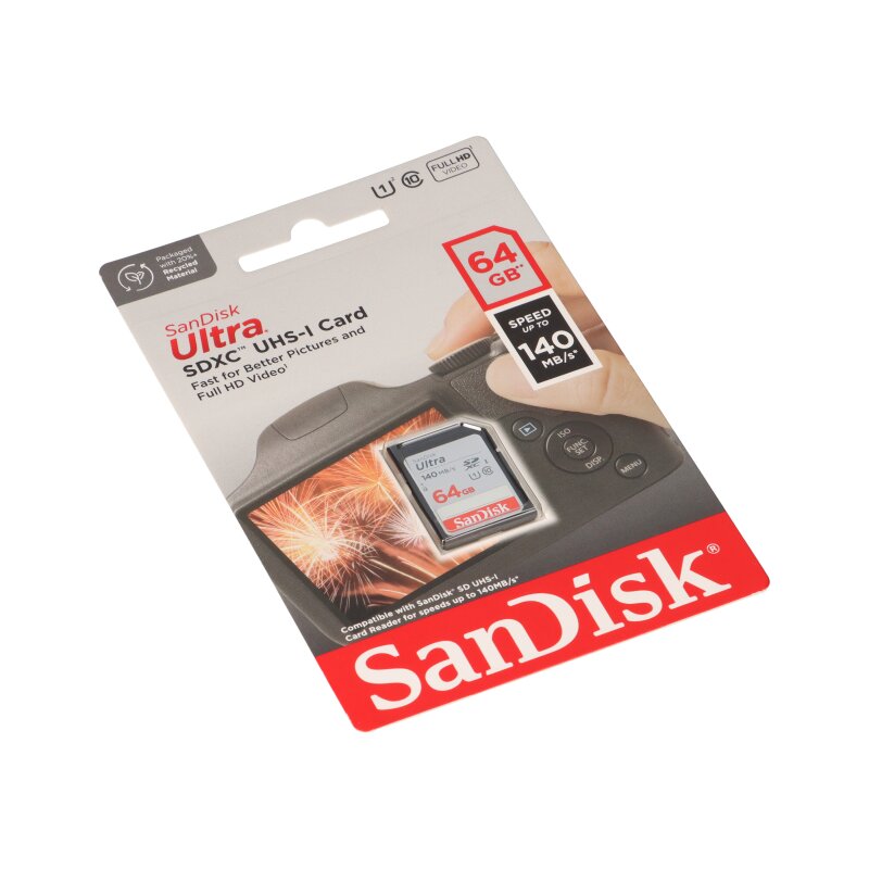 SDXC-Card 64GB, Ultra, Class 10, UHS-I von SanDisk