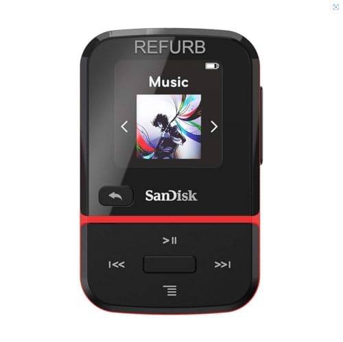 SanDisk Clip Sport Go MP3-Player, 16 GB, Rot von SanDisk