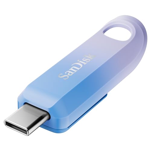 SanDisk Creator USB-C Flash Drive 256 GB (Für Computer, Tablets & Smartphones, USB Type-C, Bis zu 400 MB/s, Automatisches Backup, 3 Monate Adobe Lightroom inklusive) von SanDisk