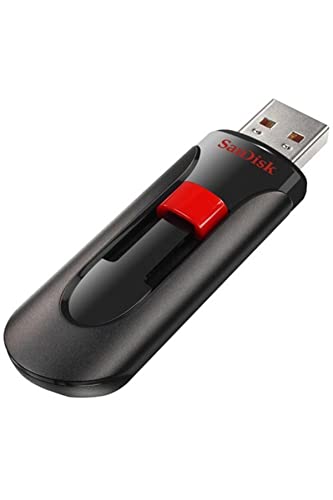 SanDisk Cruzer Glide 2.0 USB-Flash-Laufwerk 64 GB (Teilen, Speichern und Schützen von Dateien, SecureAccess Software, 128-bit AES Verschlüsselung, Kennwortschutz) von SanDisk