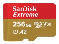 SanDisk Extreme, 256 GB, MicroSDXC, Klasse 3, UHS-I, 160 MB/s, 90 MB/s von SanDisk