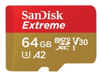 SanDisk Extreme, 64 GB, MicroSDXC, Klasse 10, UHS-I, 170 MB/s, 80 MB/s von SanDisk