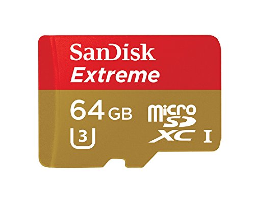 SanDisk Extreme 64GB Class 10 microSDXC for Action Sports Cameras Memory Card bis zu 90 MB/s von SanDisk