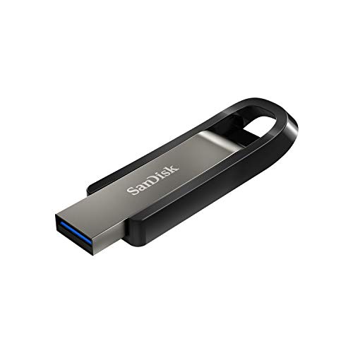 SanDisk Extreme GO USB 3.2 Flash Drive 64 GB (Highspeed USB, Lesegeschwindigkeit 400 MB/s, SanDisk SecureAccess, RescuePRO Deluxe) von SanDisk